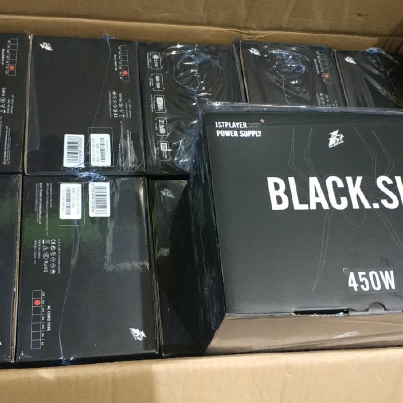 1STPLAYER BLACK SIR 450W PSU - Efficiency Up To 85%