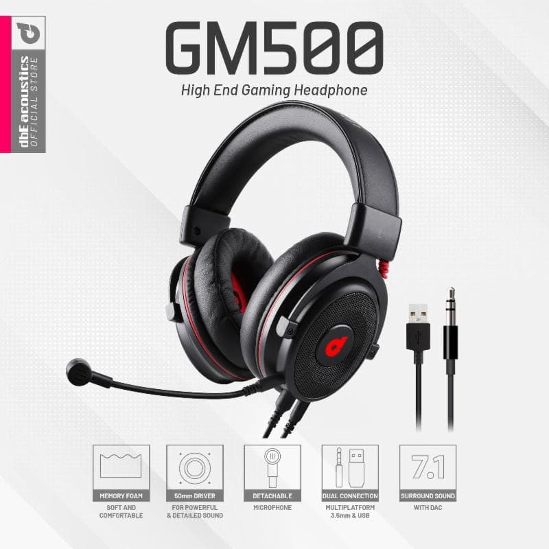dbE GM500 (BLACK) Multiplatform Gaming Headset