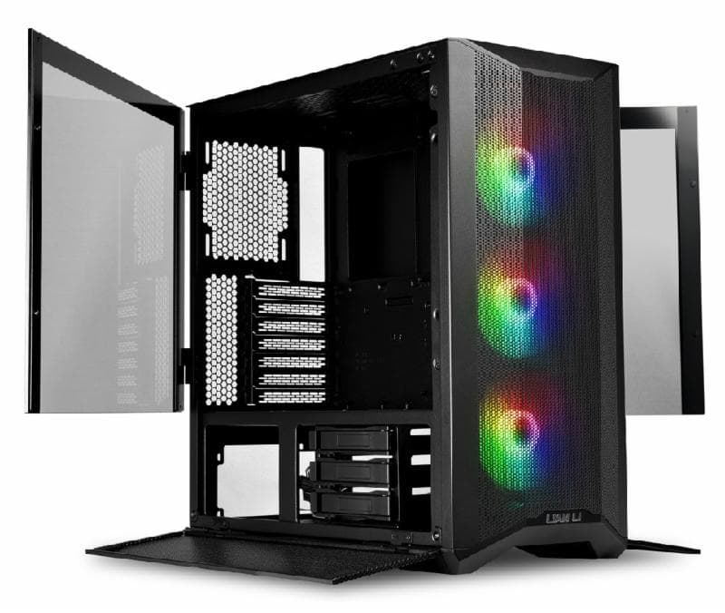 LIAN LI LANCOOL II MESH C BLACK RGB FREE 3 FAN (N)