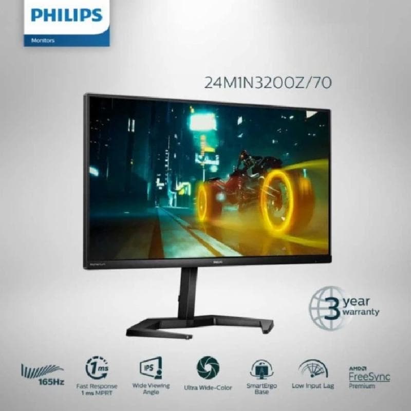 PHILIPS 24M1N3200Z/70 24 INCH Full HD IPS 165Hz ergonomic stand
