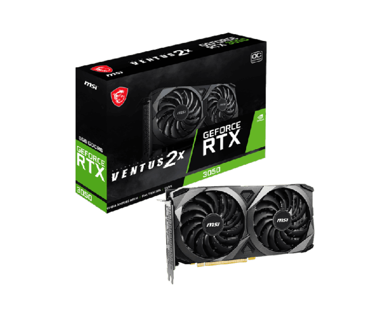 MSI GeForce RTX 3050 VENTUS 2X XS 8G OC GDDR6