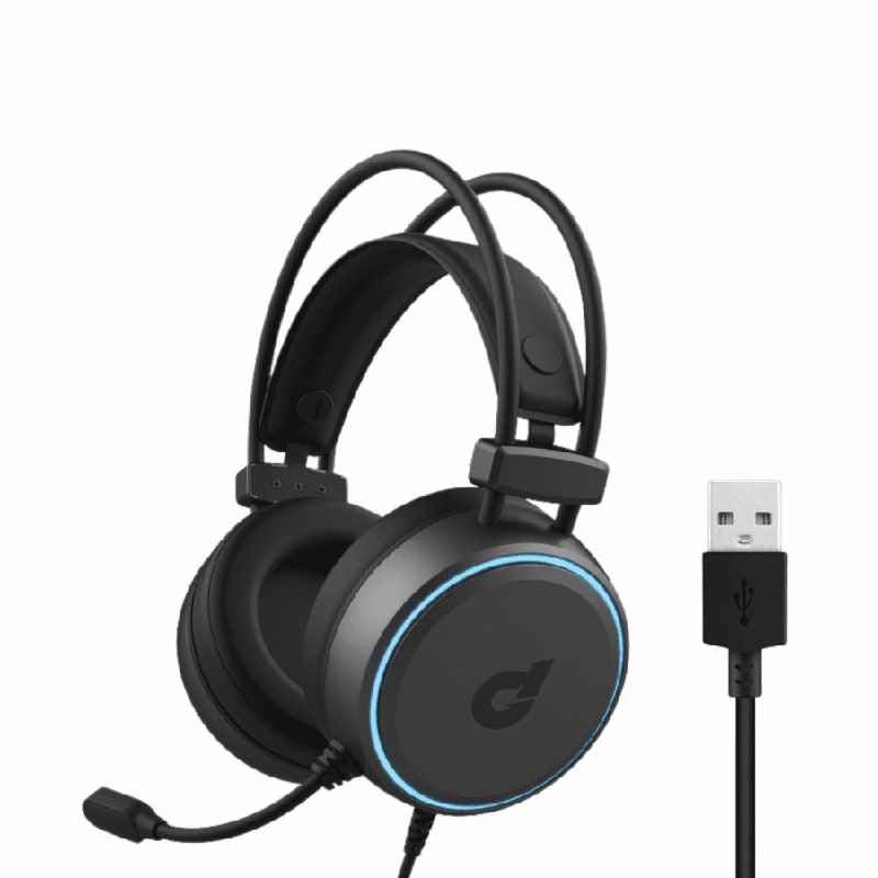 dbE GM190 (BLACK) USB 7.1 Virtual Surround Gaming Headset