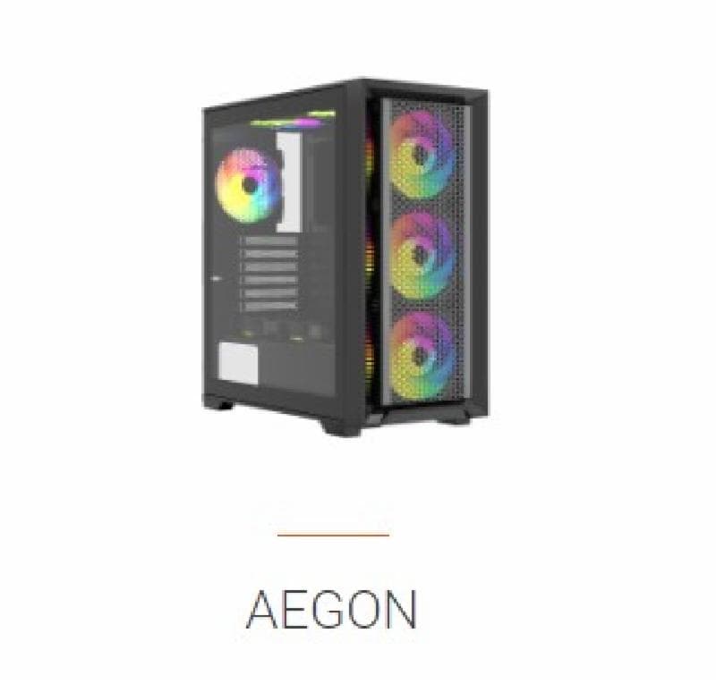 VENOMRX AEGON (BLACK) - ATX Tempered Glass 4X12CM ARGB Fan