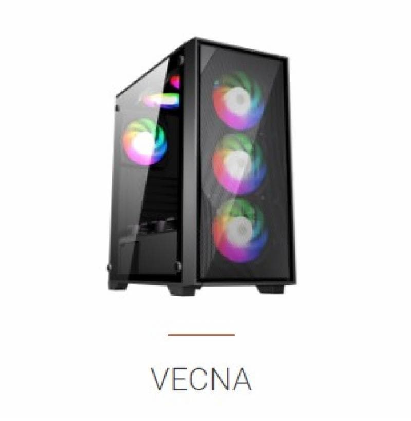 VENOMRX VECNA - ATX Tempered Glass 3X12CM ARGB Fan