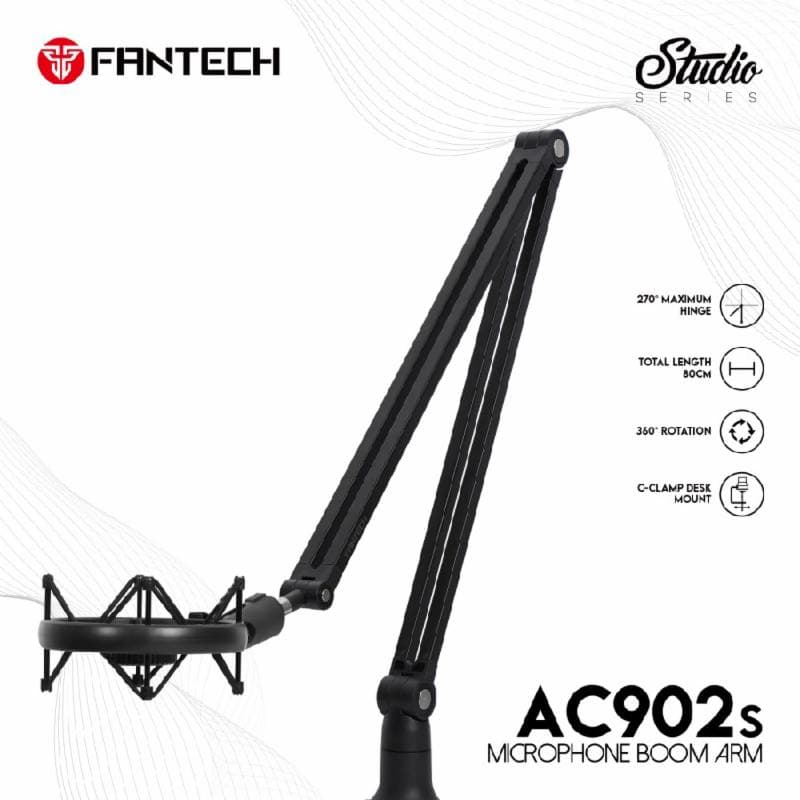 FANTECH AC902S MICROPHONE BOOM ARM Stand Mic Meja Adjustable for LEVIOSA MCX01 02