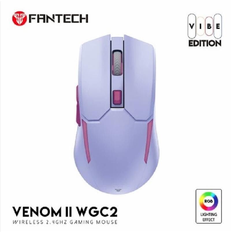 FANTECH VENOM II WGC2 (PURPLE) WIRELESS GAMING MOUSE