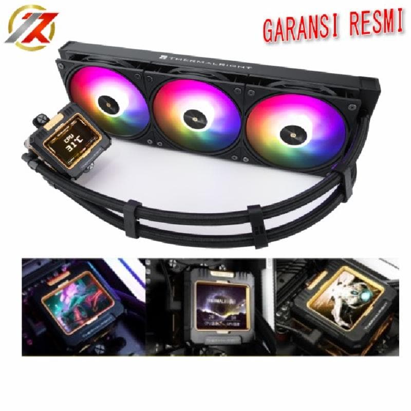 THERMALRIGHT Frozen Warframe 360 BLACK ARGB  w/ LCD Display CPU AIO Water Cooling