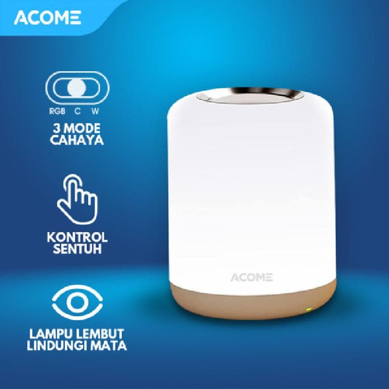 ACOME ALP03 (white ) Multicolor Lamp RGB Light Cool
