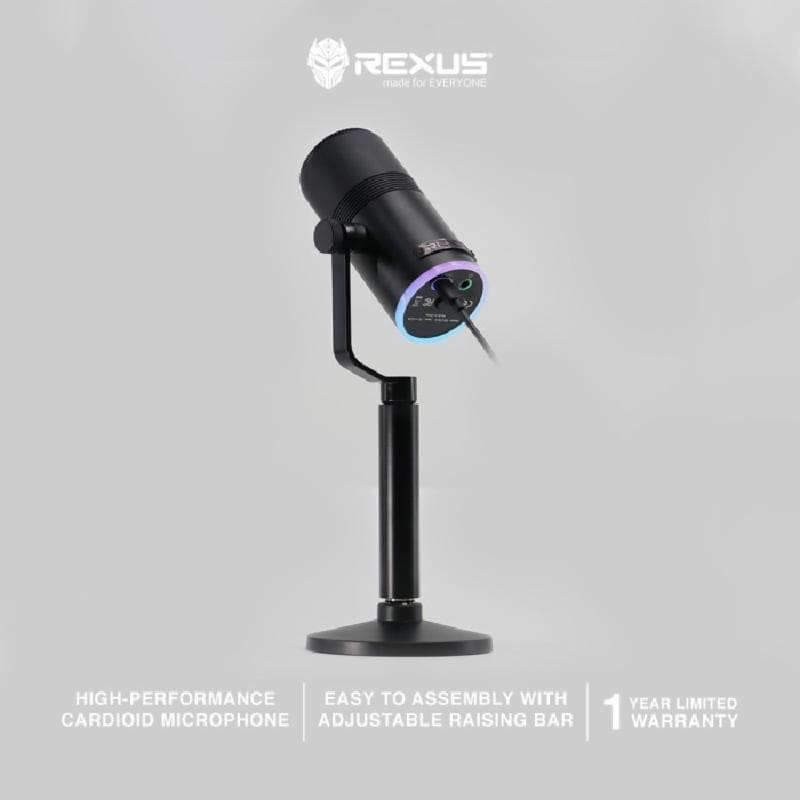 REXUS CM10 SNARE BLACK MICROPHONE
