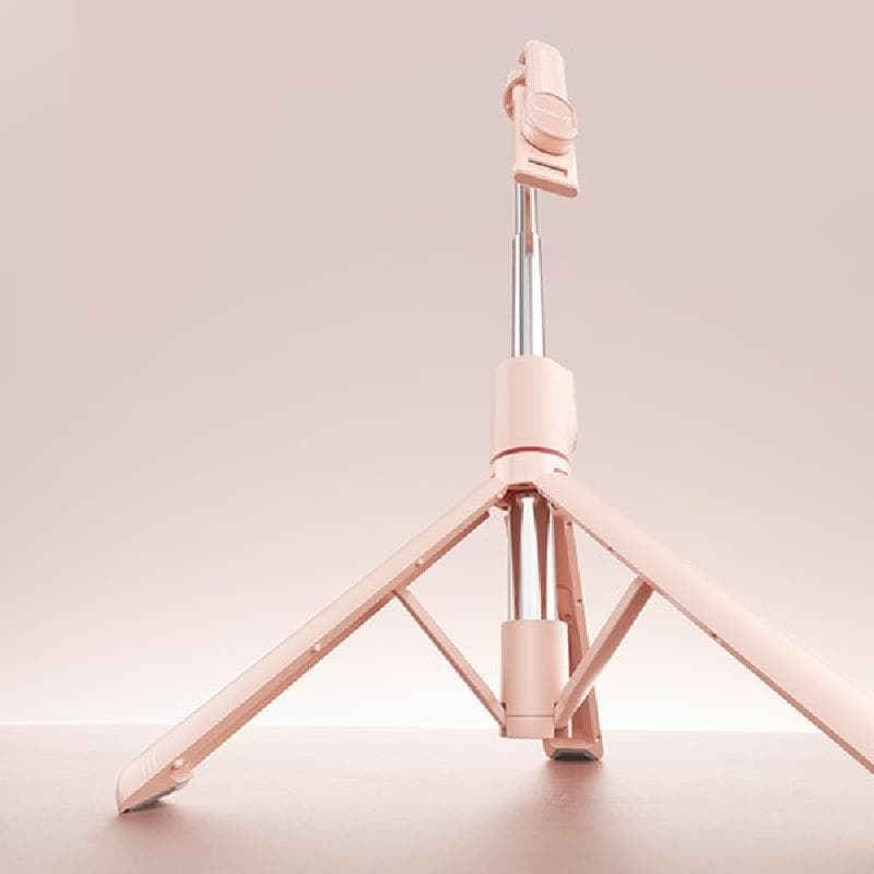 ROBOT RT-S02 (Pink) Tongsis Tripod Bluetooth Remot Control