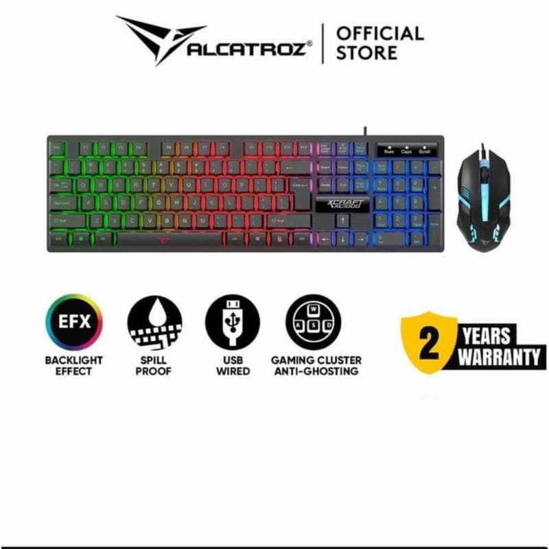 ALCATROZ XCRAFT XC1000 (Black) USB Keyboard Mouse