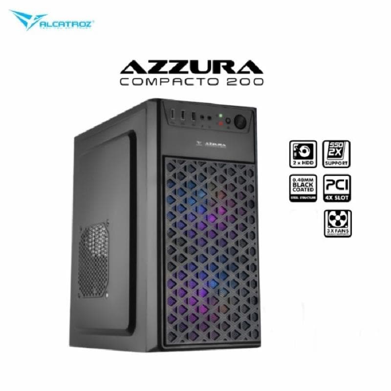 Alcatroz Azzura Compacto 200 m-Atx with PSU Voltron Bronze 235 Casing PC