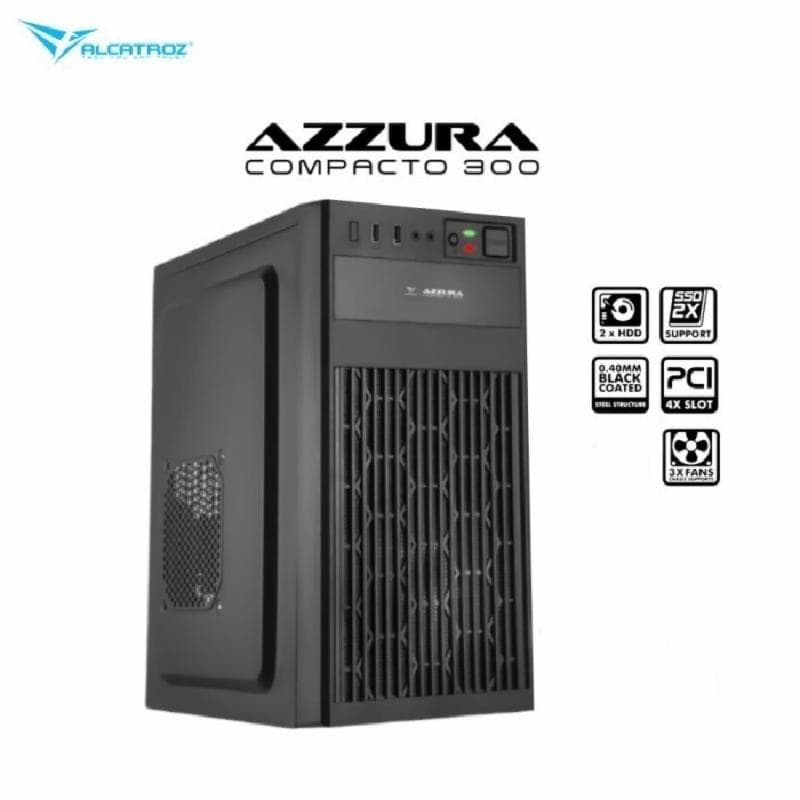 Alcatroz Azzura Compacto 300 m-Atx with PSU Voltron Bronze 235 Casing PC
