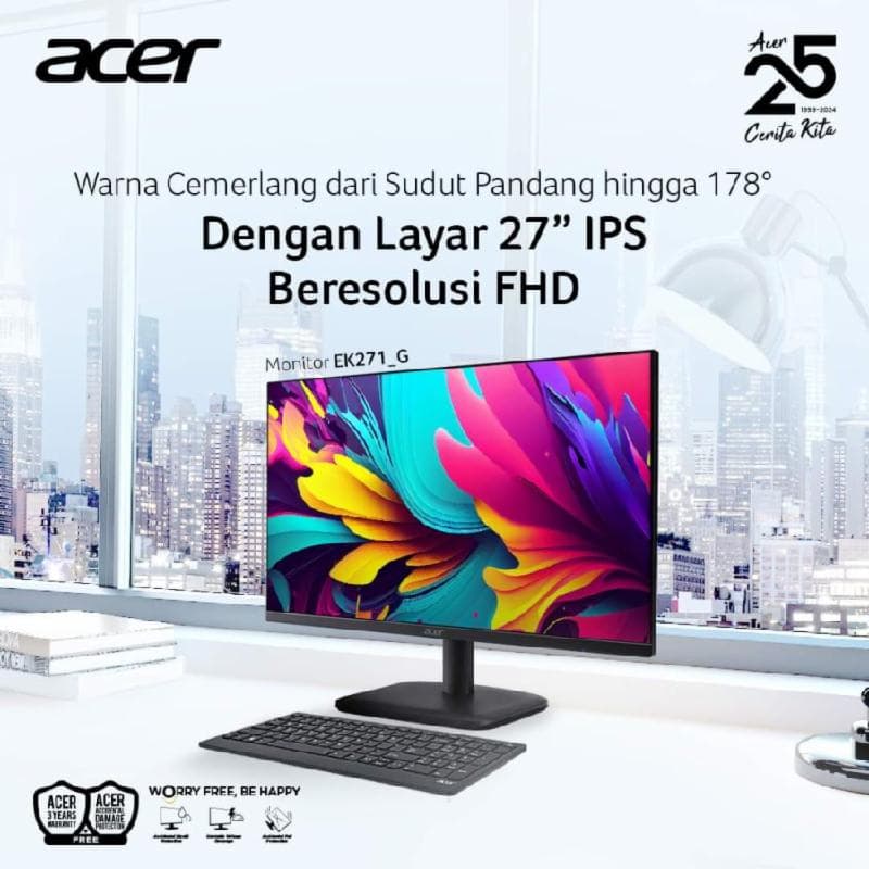 ACER EK271 G 27" FHD 120Hz 1ms IPS LED