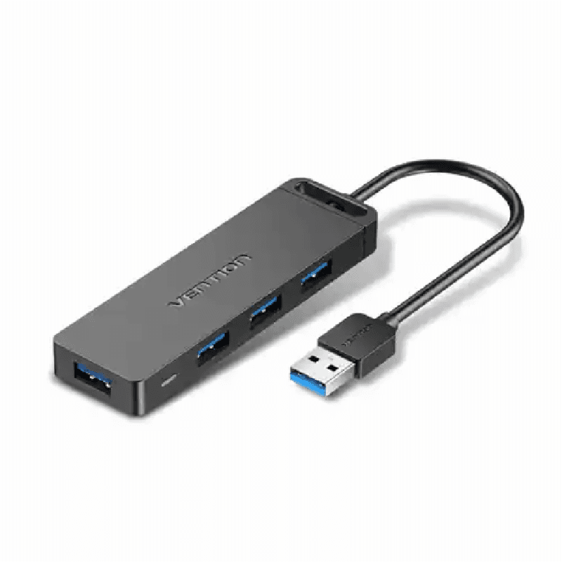 VENTION CHLBF 4-Port USB 3.0 Hub With Power Supply 1M Black
