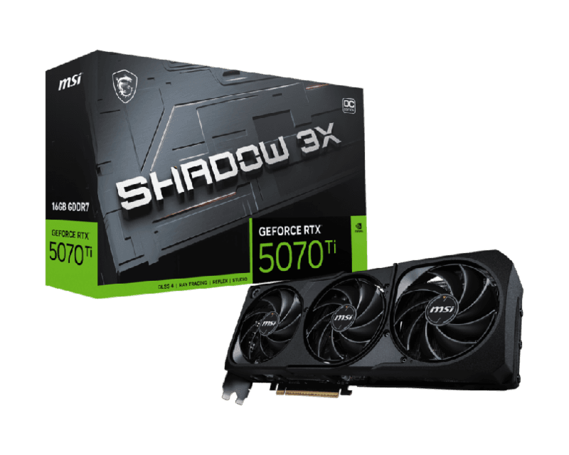 MSI GeForce RTX 5070 Ti 16G VENTUS 3X GDDR7 2