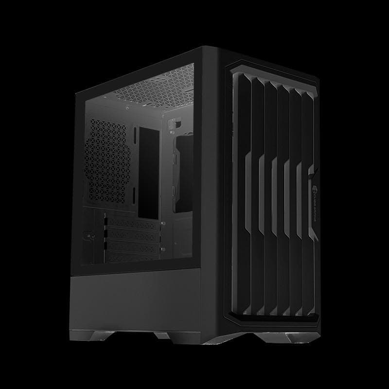 CUBE GAMING BALVEER (BLACK) mATX Gaming Case - Front Dust Design & Left Side Tempered Glass - Dust Filter - PSU Cover