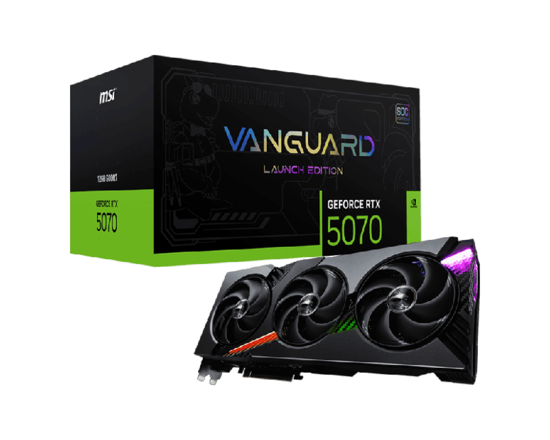 MSI GeForce RTX 5070 VANGUARD SOC LAUNCH EDITION 12GB GDDR7