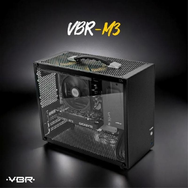 VBR M-3 Compact Micro ATX / ITX, USB Type C, Tempered glass, PC CASE