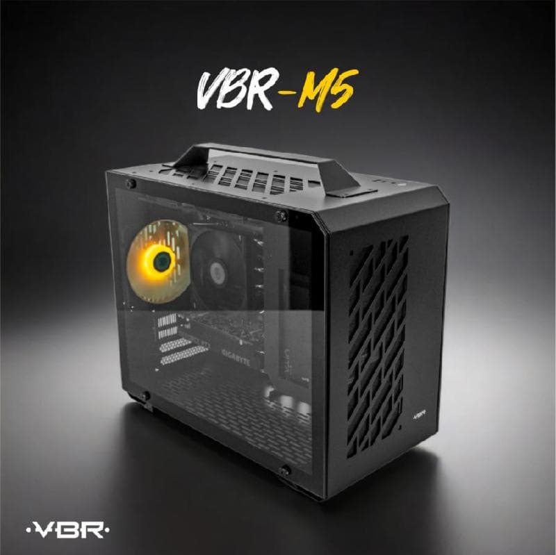 VBR M-5 Compact Micro ATX/ ITX, USB Type C, Tempered glass PC CASE