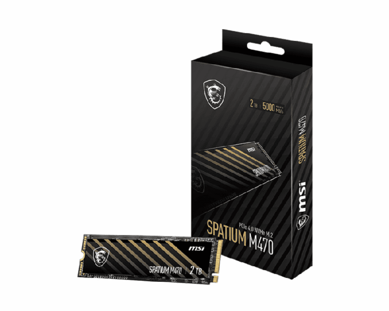 MSI SPATIUM M470 PRO 2TB PCIe 4.0 NVMe M.2 SSD