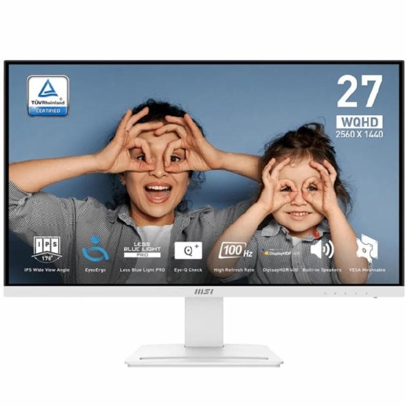 MSI PRO MP273QW E2 WHITE 27 inch 2K QHD IPS 100Hz 4ms