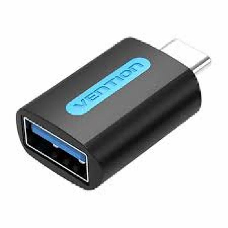 VENTION CDUB0 USB-C Male to USB 3.0 Female OTG Adapter Black PVC Type