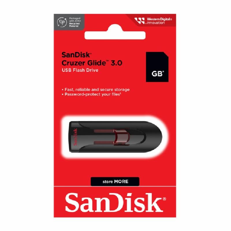 SANDISK CRUZER GLIDE 64GB USB 3.0 Flashdisk
