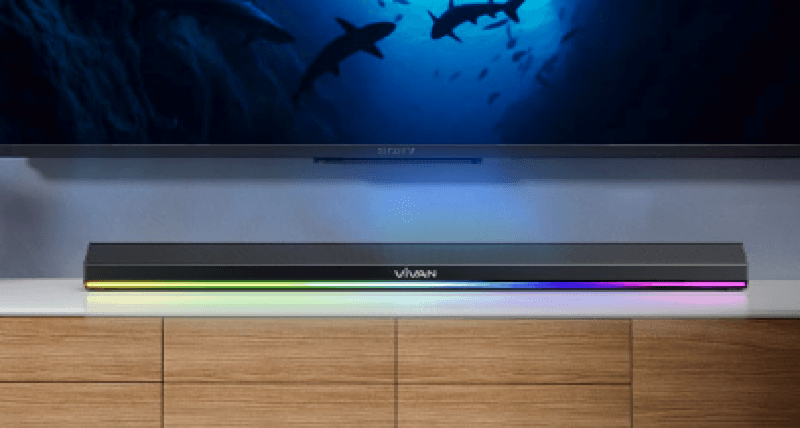 VIVAN S2L Speaker Bluetooth 5.4 Home Theater TV Soundbar RGB TWS 20W