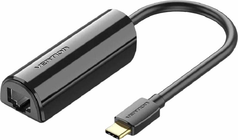 VENTION CFBBB USB-C to Lan Gigabit Ethernet Adapter 0.15M Black