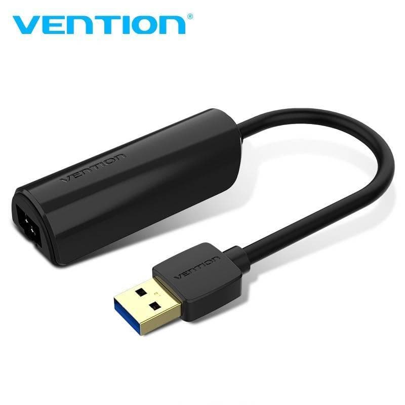 VENTION CEHBB USB 3.0 to Lan Gigabit Ethernet Adapter ABS Type Black 0.15m