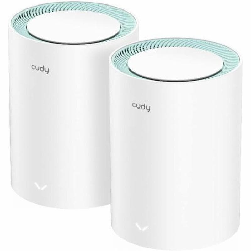 CUDY M1300 2 Pack Mesh WiFi AC1200 Router Gigabit Port