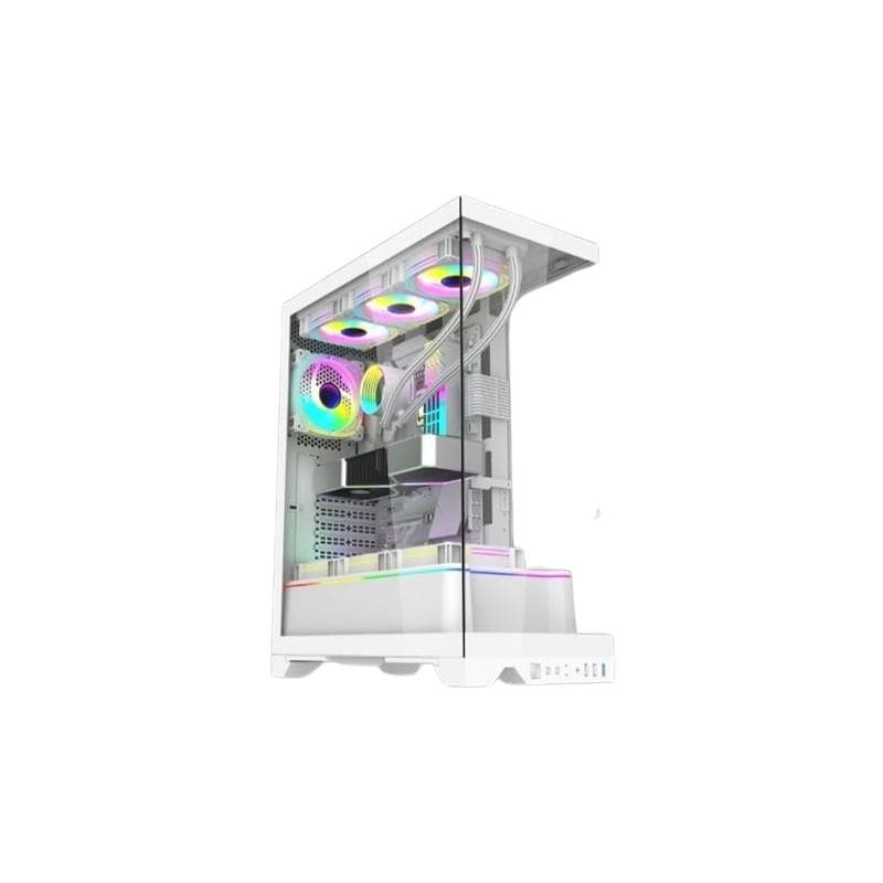 VBR Z-5 (WHITE) Modern Aesthetic Dual Chamber ATX BTF Support USB Type C Support  AIO 360 VGA up to 420mm