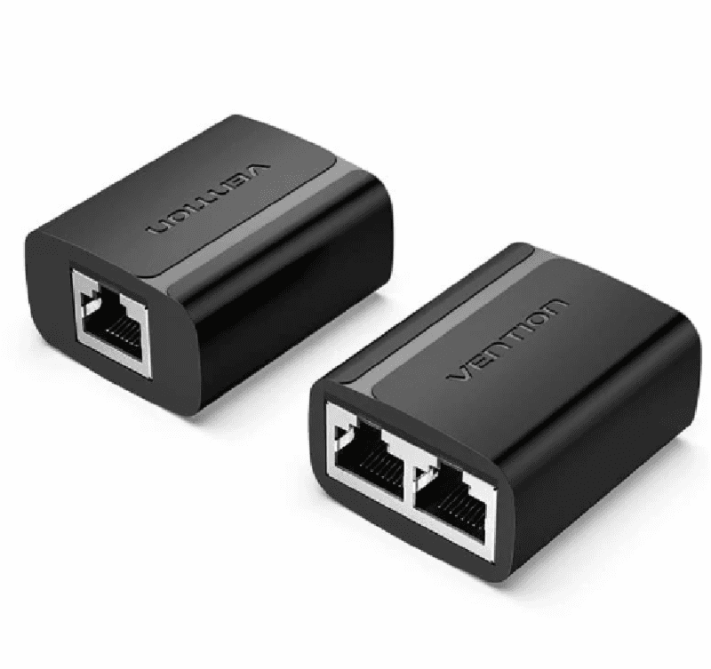 VENTION IPTB0 RJ45 Splitter Adapter Black PVC Type