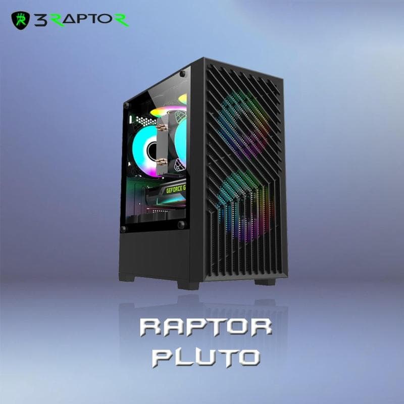 RAPTOR PLUTO M-ATX PC CASE Free 2 Fan RGB