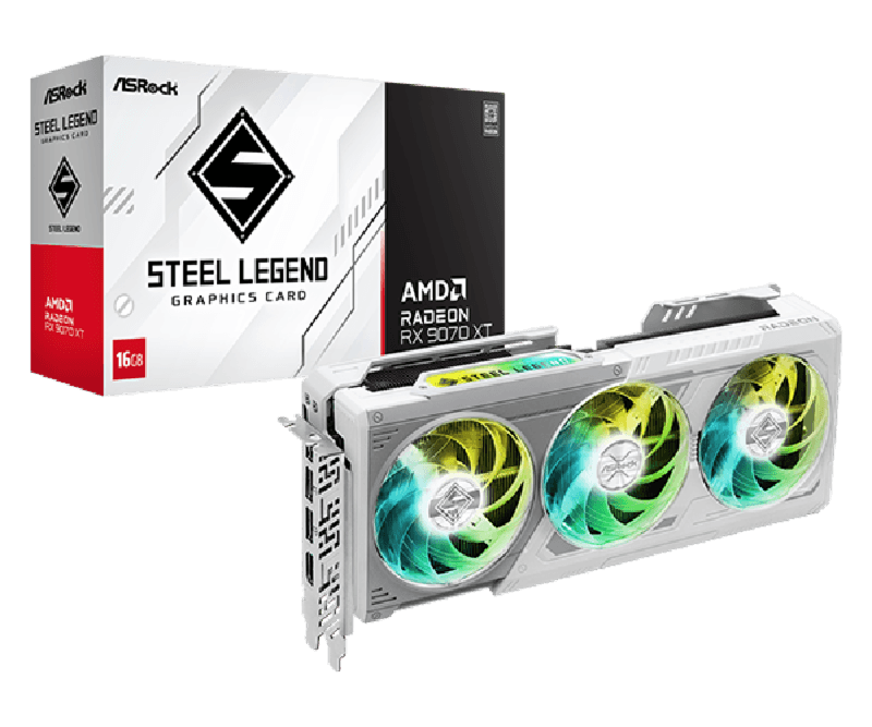 AMD Radeon RX 9070 XT Steel Legend 16GB (WHITE)