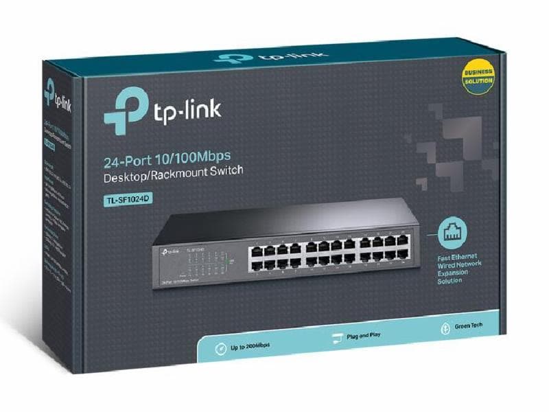 TP-LINK SF1024D 24-Port 10/100Mbps Unmanaged Desktop Switch