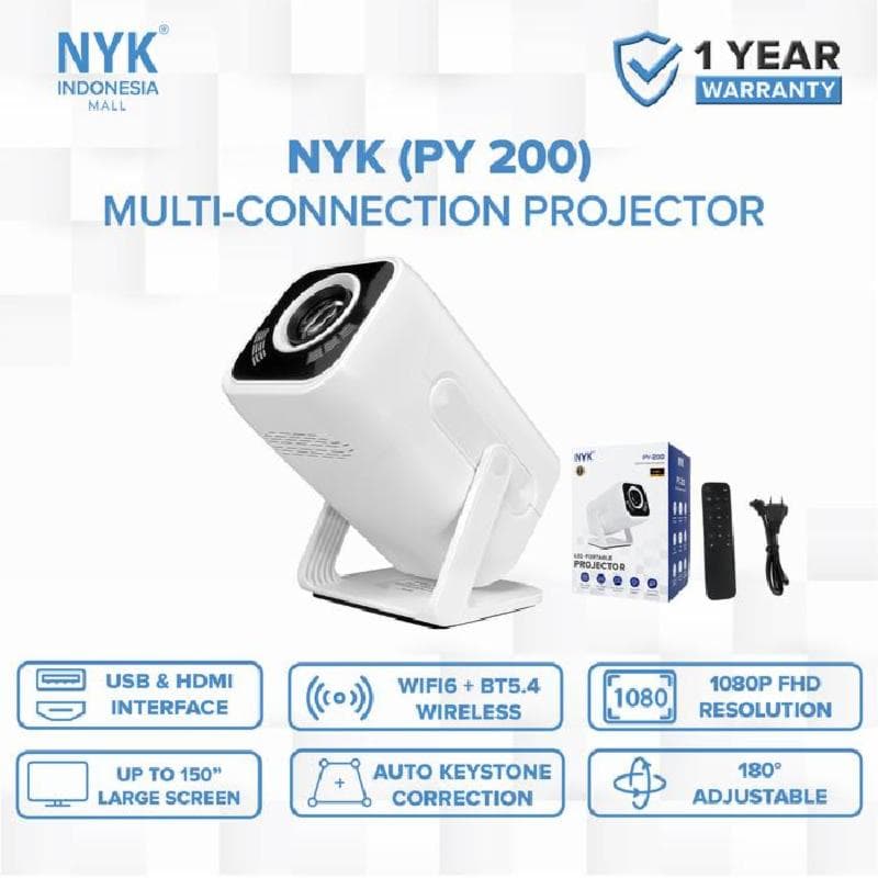 NYK PY-200 PROJECTOR MINI SMART ANDROID