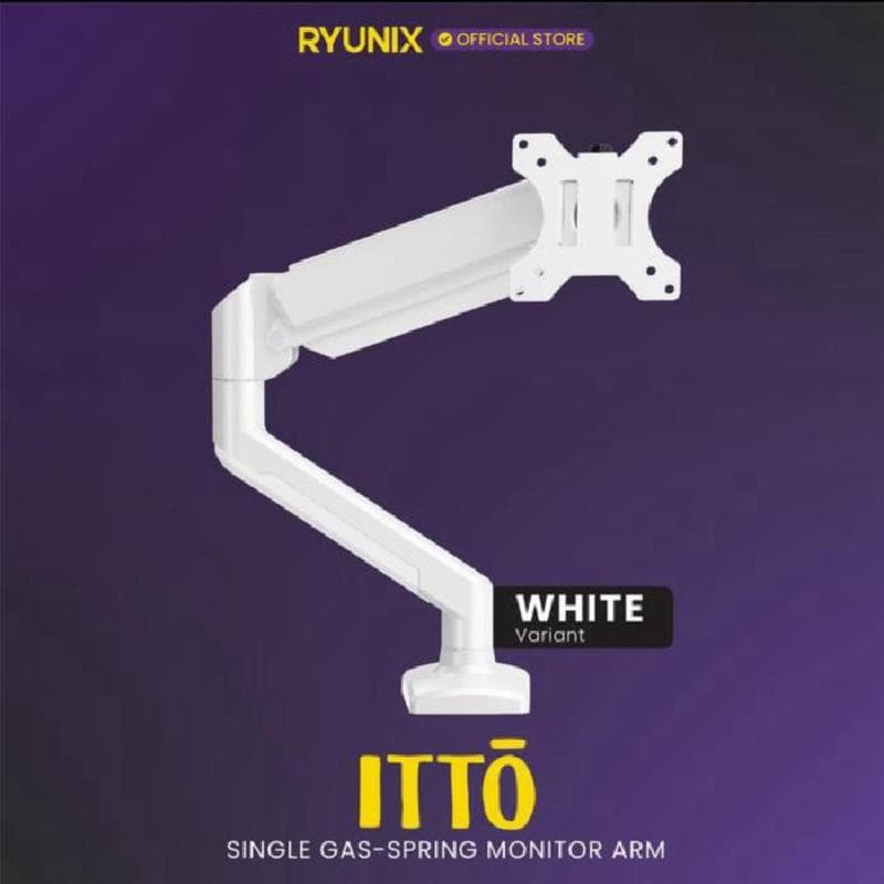 RYUNIX ITTO MAX1 (WHITE) ARM BRACKET MONITOR