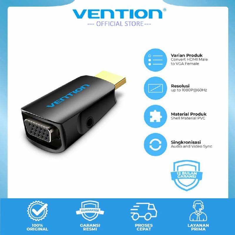 VENTION AIDB0 HDMI to VGA Converter with 3.5MM Audio