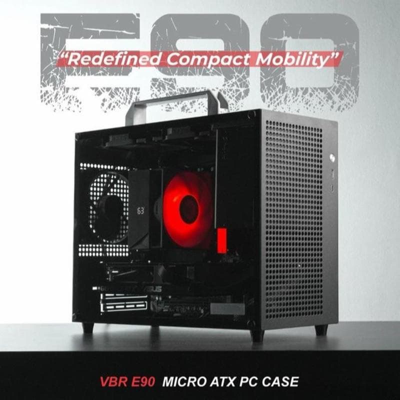 VBR E90 (BLACK) Compact ATX Micro ATX ITX CASING USB Type C