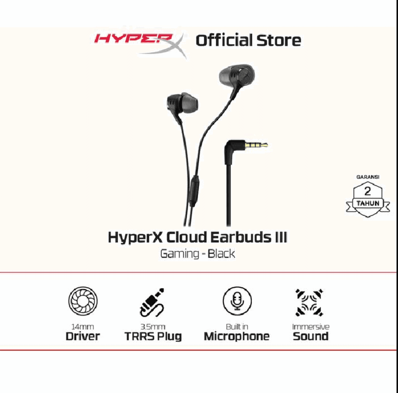 HyperX Cloud Earbuds III (BLACK) Gaming Earbuds