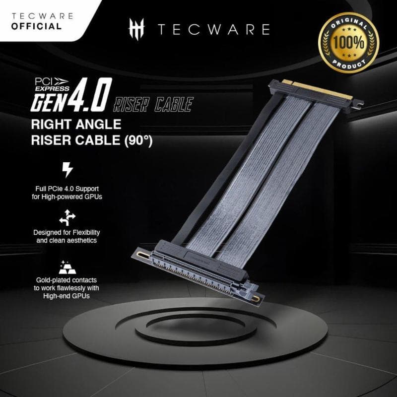 TECWARE PCIE GEN 4.0 Riser Cable 20 cm (90 degree)