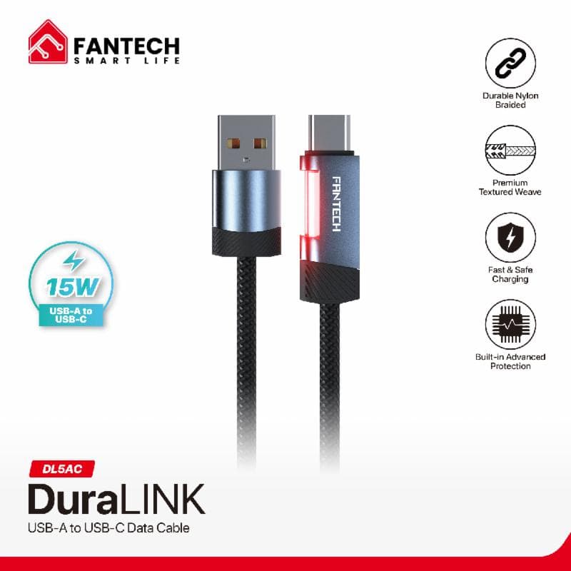 FANTECH DURALINK DL5 AC CABLE BLACK