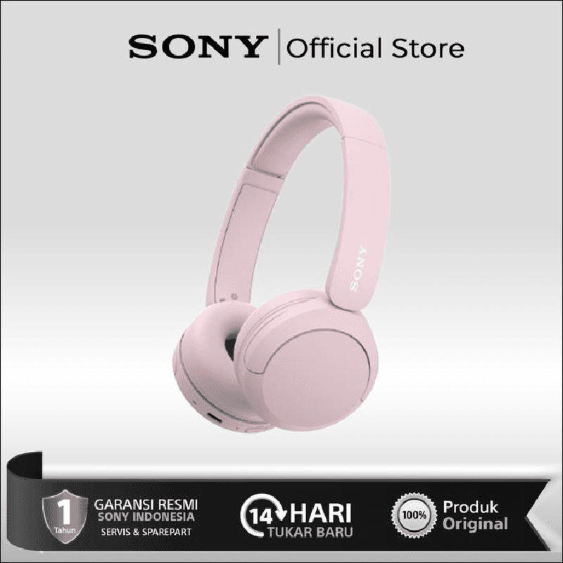 SONY WH-CH520 (Pink) Wireless Bluetooth Headphones