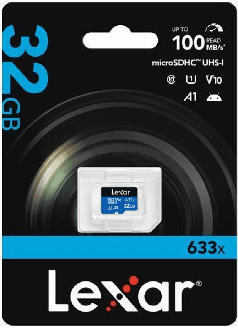 LEXAR 633X 32GB microSDHC 100/Mbs