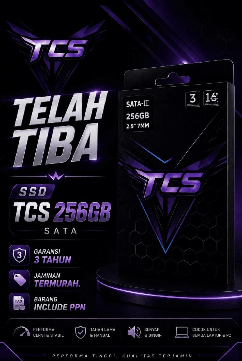 TCS 256GB SSD SATA III 2.5 INCH