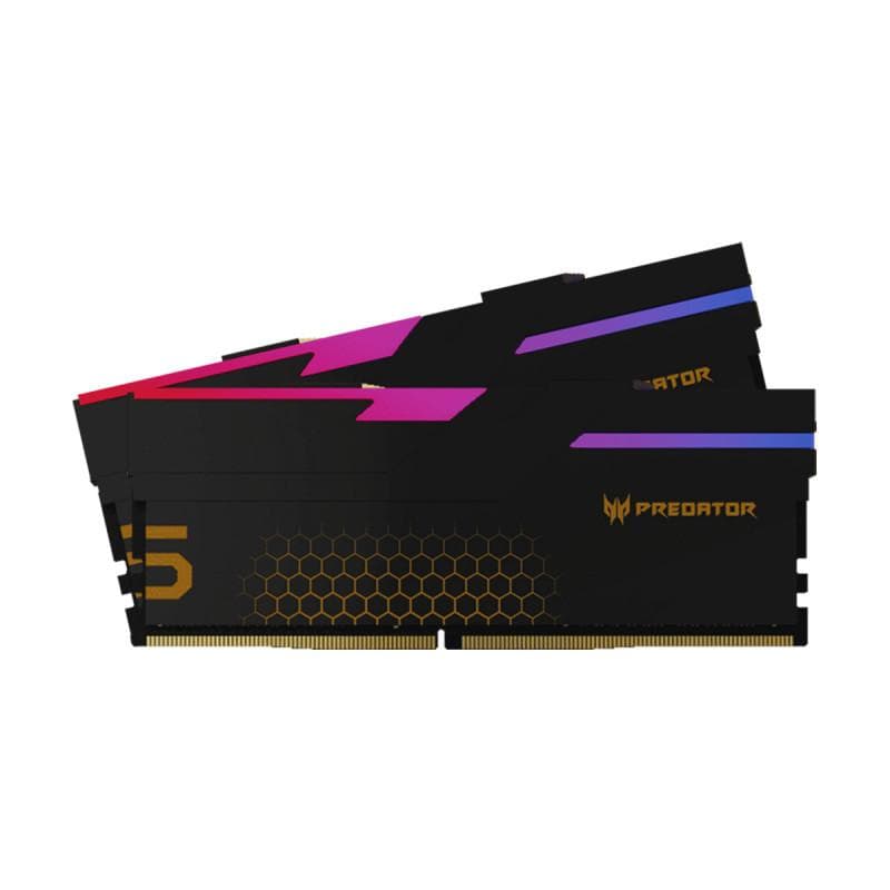 ACER PREDATOR HERMES U-DIMM RGB DDR5 32GB KIT (16GB*2) 6400Mhz 1R*8 CL32, Black 2