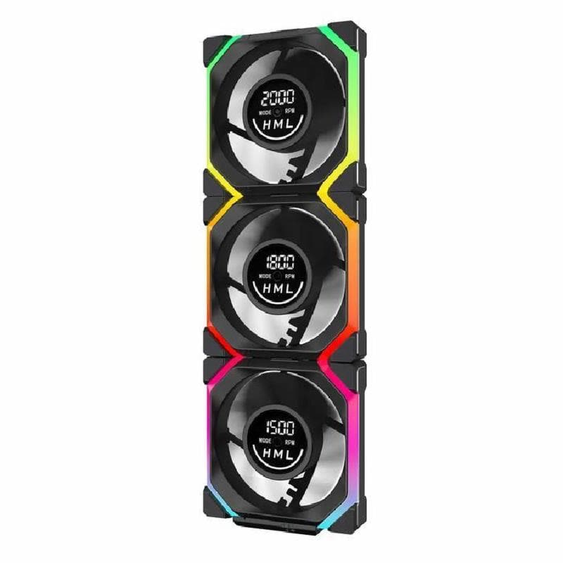 JUNGLE LEOPARD GALAXY V2 Digital ARGB (BLACK) FORWARD 120mm PWM Block Fan 5