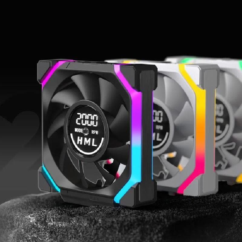 JUNGLE LEOPARD GALAXY V2 Digital ARGB (BLACK) FORWARD 120mm PWM Block Fan (TRIPLE PACK) 4